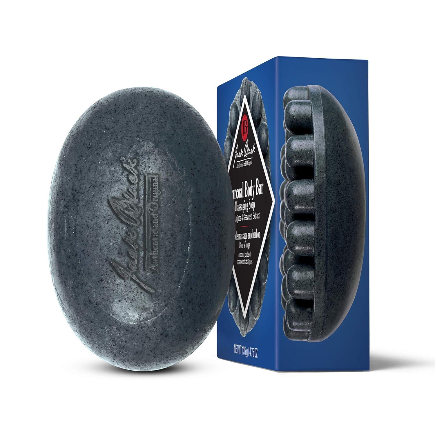 imageJack Black Charcoal Body Bar Massaging SoapSingle Pack