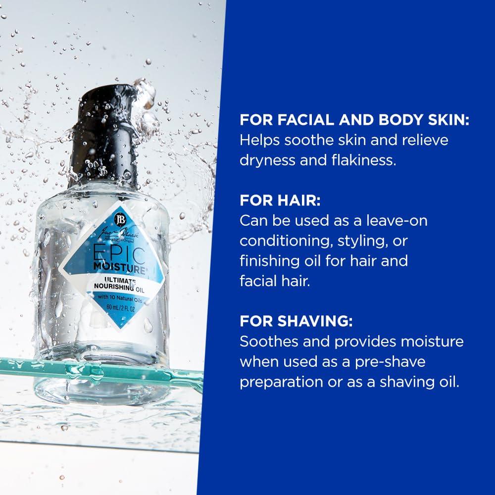 imageJack Black Epic Moisture Ultimate MP10 Nourishing Oil 2 Fl Oz MultiPurpose Moisturizing Body Oil and Beard Oil with 10 Natural Oils for Face Beard Body Hair Elbows Feet and Cuticles
