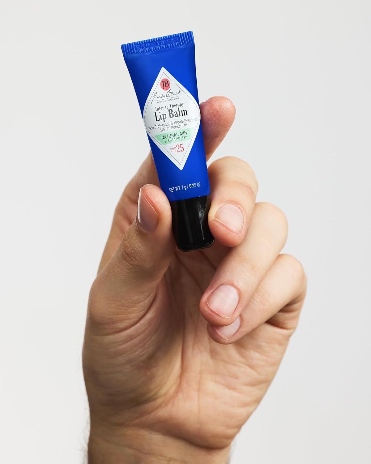 imageJack Black Intense Therapy Lip Balm 025Oz SPF 25 Sun Protection Lip Moisturizer Hydrating Lip Balm with SPF Lip SunscreenVariety Pack Trio