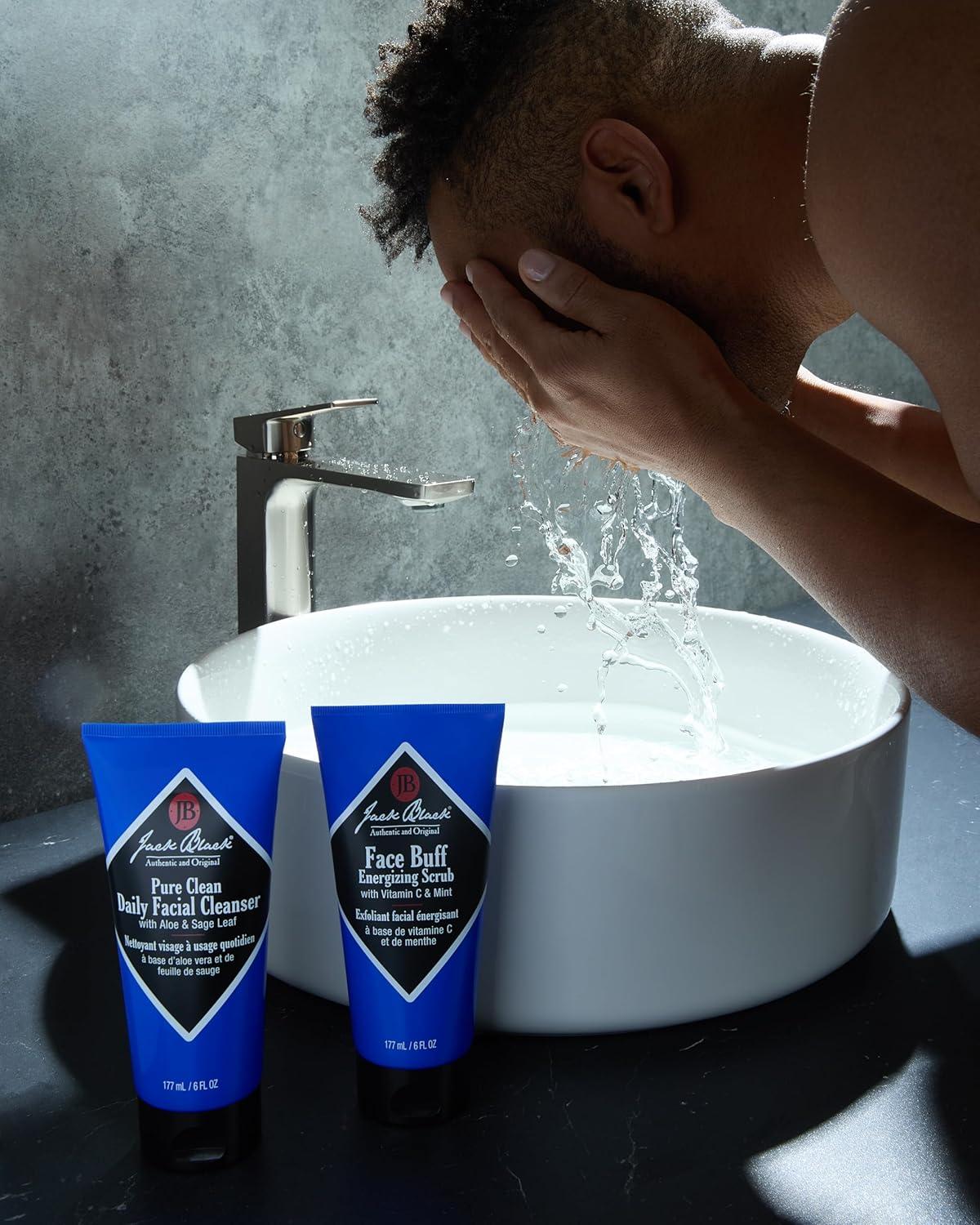 imageJack Black Set for Men Mens Skin Care Kit Mens Skincare Gift SetSkin Saviors 4 Piece Set
