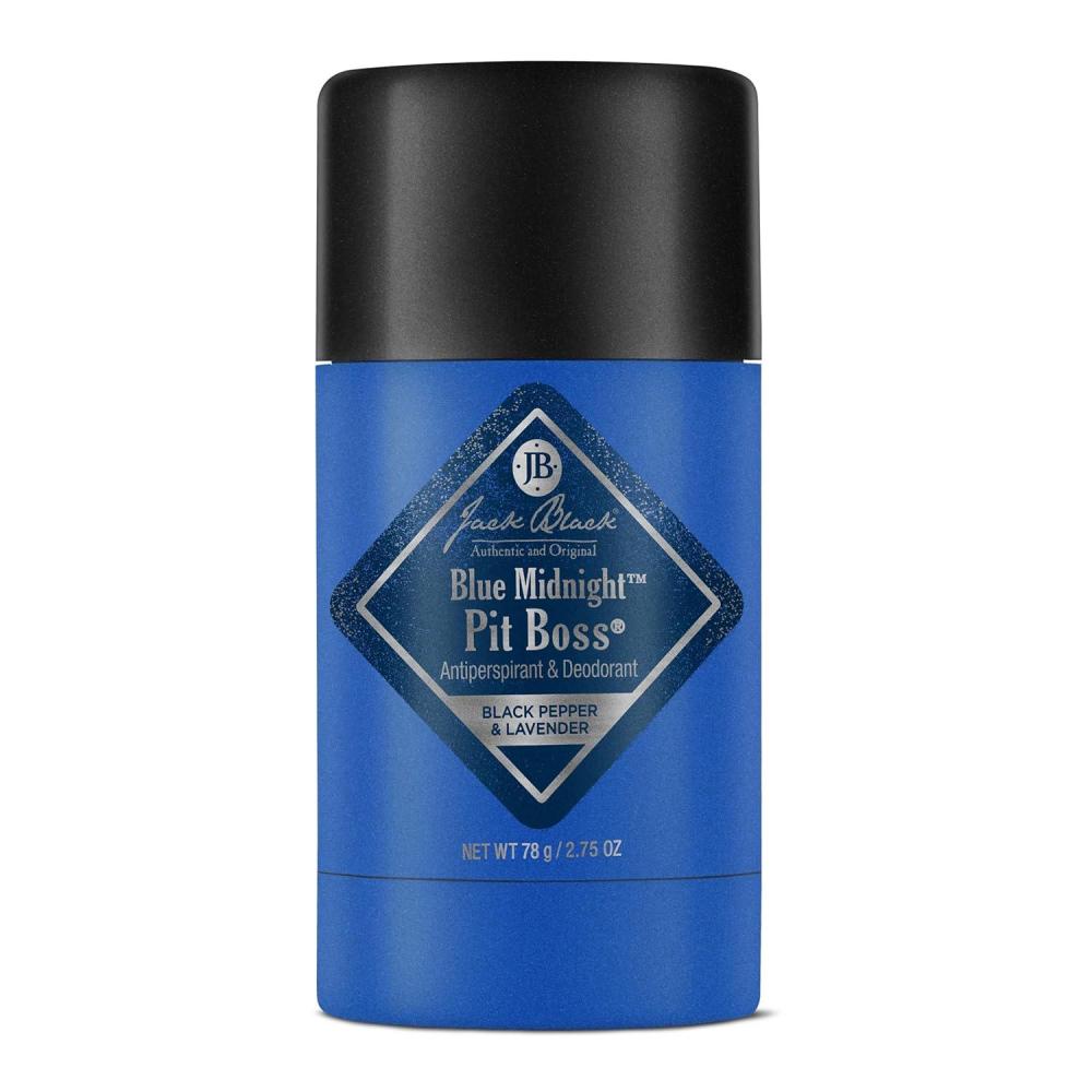 imageJack Black Pit Boss Antiperspirant amp Deodorant Men 275 oz Mens Deodorant for Sensitive SkinBlue Midnight Black Pepper Lavender