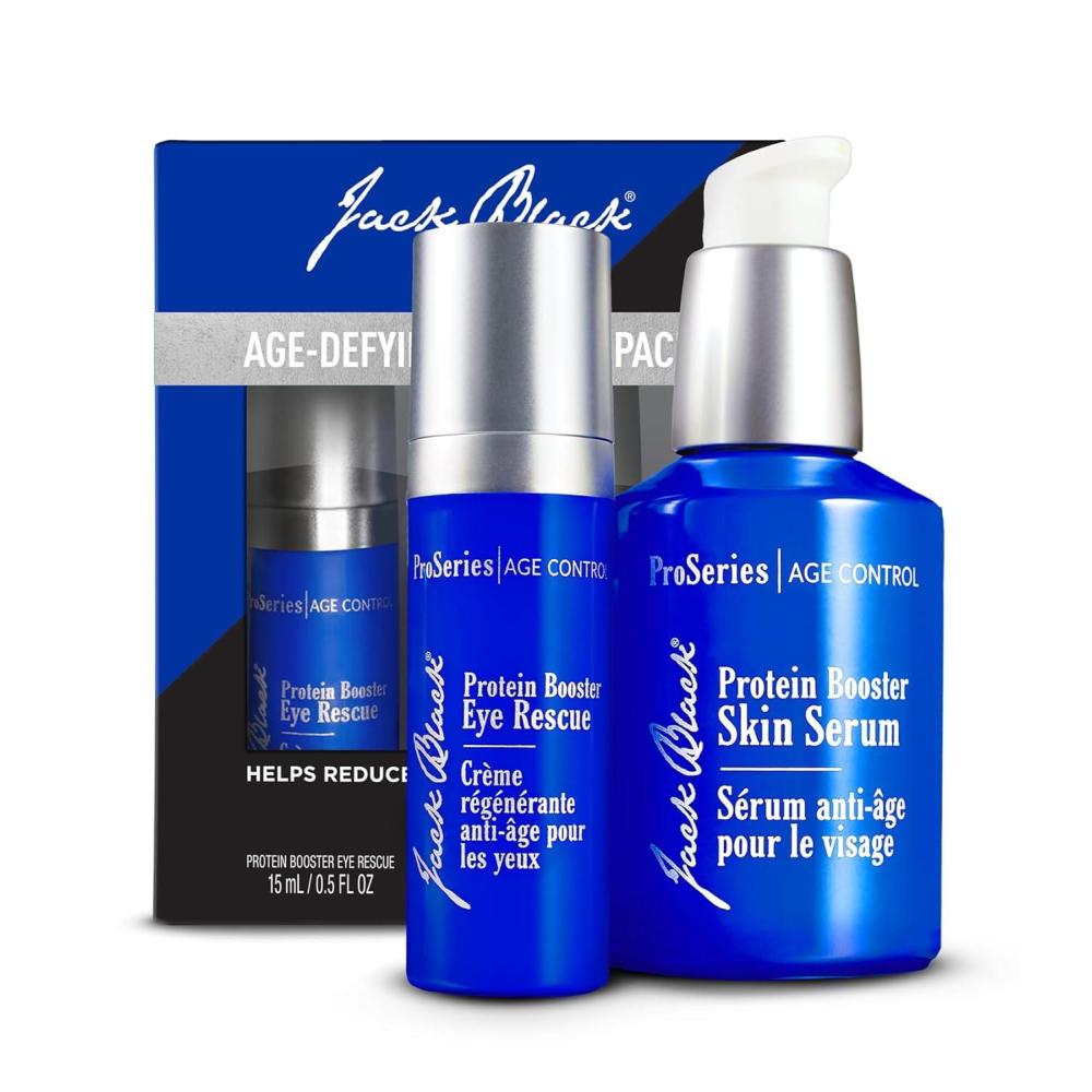 imageJack Black Protein Booster Skin Serum ProSeries Age Control Anti Aging Serum for Men Mens Face Serum Face Serum for Men Peptide and Antioxidant Serum for Face Skin Care for Men Mens SkincareAgeDefying Booster Pack