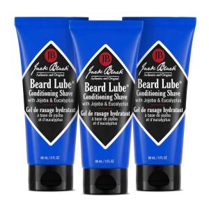 Jack Black Beard Lube Conditioning Shave – Beard Conditioner for Men, Mens Gifts(3 Fl Oz (Pack of 3))
