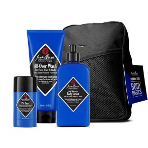 Jack Black Body Collection Set for Men – Mens Body Wash, Pit Boss Men’s Deodorant, Body Lotion, Grooming Kit(All Over Wash – Citrus  Mint & Oakmoss)
