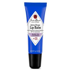 Jack Black Intense Therapy Lip Balm, 0.25-Oz. – SPF 25 Sun Protection, Lip Moisturizer, Hydrating Lip Balm with SPF, Lip Sunscreen(Black Tea & Blackberry)