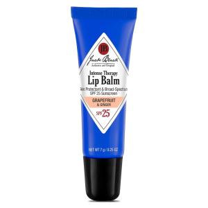 Jack Black Intense Therapy Lip Balm, 0.25-Oz. – SPF 25 Sun Protection, Lip Moisturizer, Hydrating Lip Balm with SPF, Lip Sunscreen(Grapefruit & Ginger)