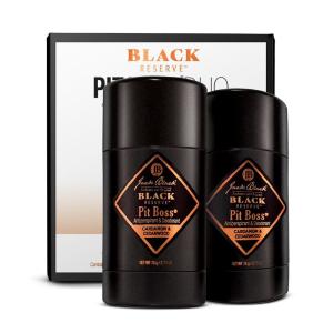 Jack Black Pit Boss Antiperspirant & Deodorant Men – 2.75 oz – Mens Deodorant for Sensitive Skin(Black Reserve – Cardamom & Cedarwood (2 Pack))