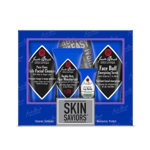 Jack Black Set for Men – Mens Skin Care Kit, Mens Skincare Gift Set(Skin Saviors 4 Piece Set)