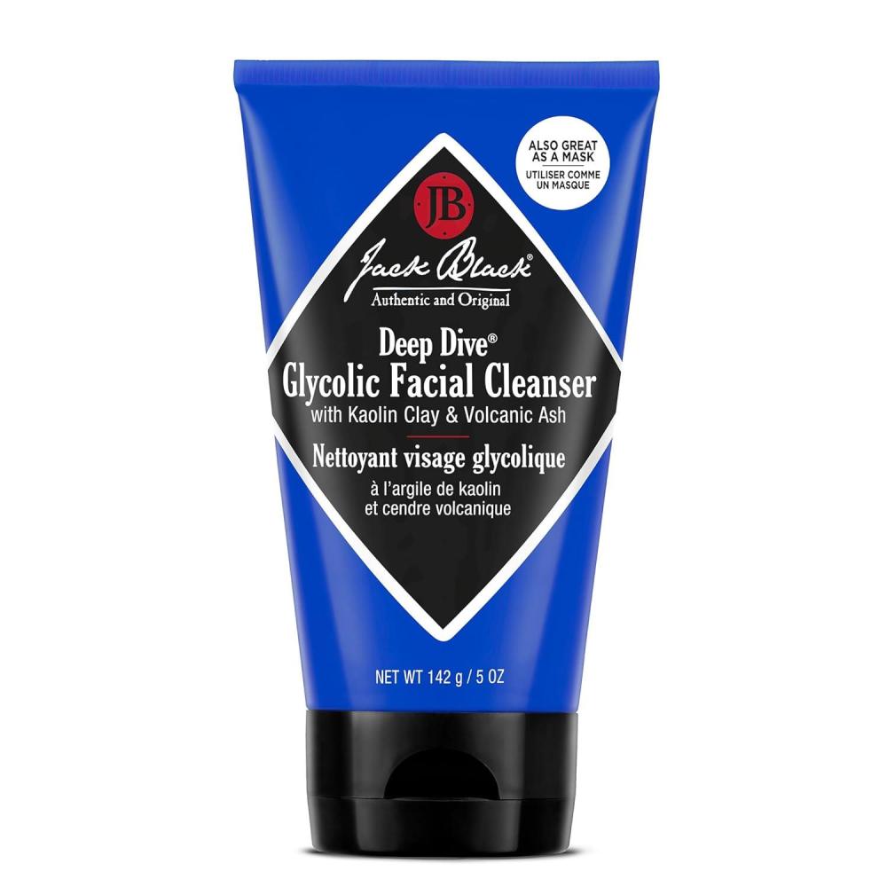 imageJack Black Deep Dive Glycolic Facial Cleanser ClayBased Cleanser PureScience Formula Facial Cleanser and Mask Recommended for Normal Dry or Oily Skin Glycolic Acid5 Ounce Pack of 1